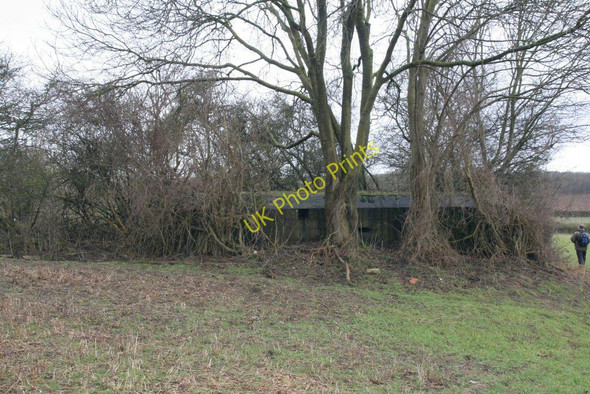 Photo 6"x4" Pillbox behind Nunhide Malpas\/SU6372 c2010