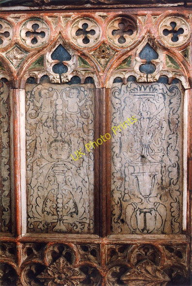 Photo 6"x4" St Nicholas & St Cyriacus, South Pool, Devon - Screen detail South Pool c1996