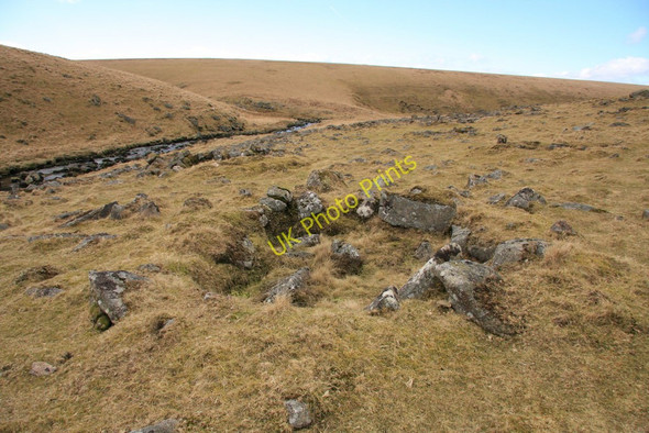 Photo 6"x4" Watern Oke hut circle Watern Oke c2010