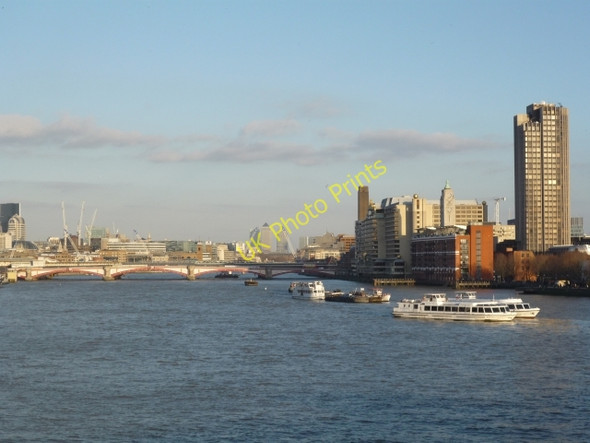 Photo 6"x4" OXO tower from Waterloo Bridge London c2010