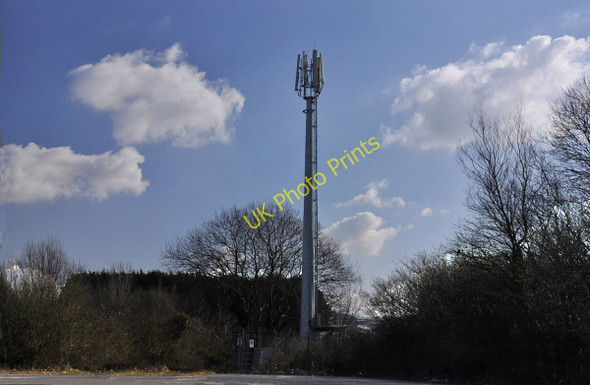 Photo 6"x4" Comms. mast - Bridgend Byeastwood c2010