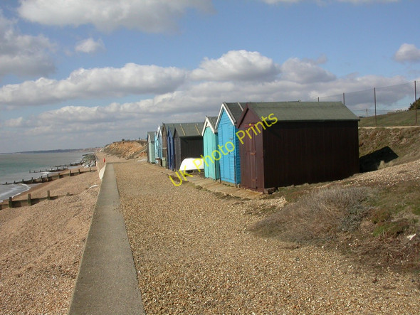 Photo 6"x4" Milford on Sea, beach huts Milford on Sea c2010