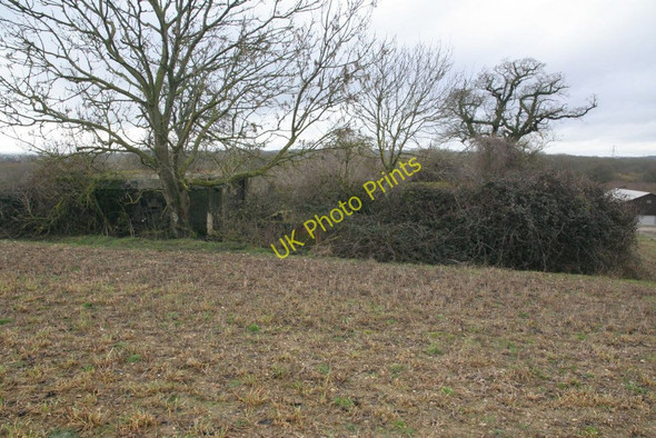 Photo 6"x4" Looking down at the pillboxes Malpas\/SU6372 c2010