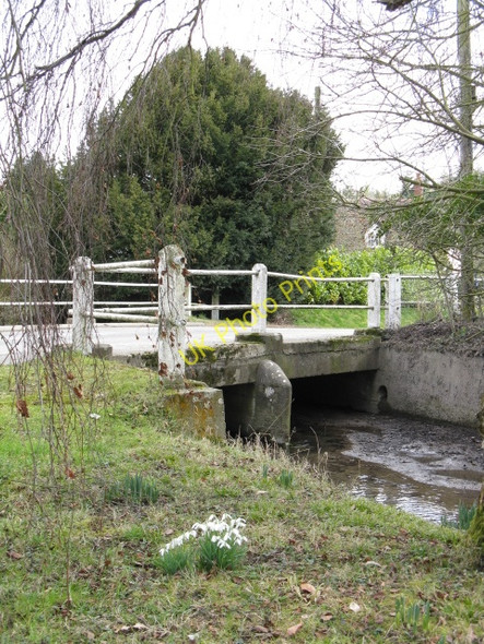 Photo 6"x4" Orleton - Snowdrops At Millbrook Way Bridge Ashley Moor c2010