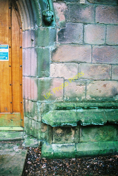 Photo 6"x4" Bench Mark on St Martin's Church Alfreton c2010
