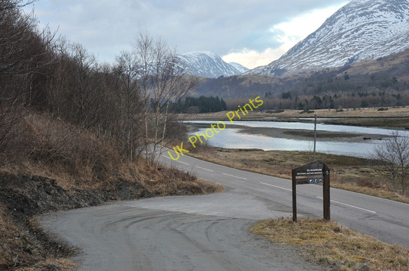 Photo 6"x4" Glasdrum Woodland car park entrance Fasnacloich c2010