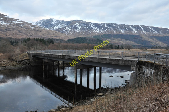 Photo 6"x4" Road bridge at the head of Loch Creran Fasnacloich c2010