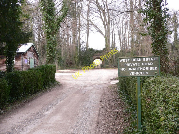 Photo 6"x4" Disused railway bridge at West Dean West Dean\/SU8612 c2010