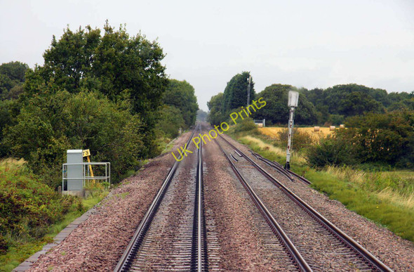 Photo 6"x4" The line to Birmingham at Defford Defford\/SO9143 c2009