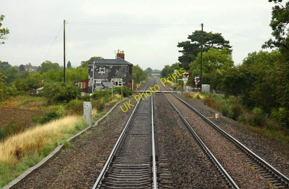 Photo 6"x4" Approaching Wadborough Level Crossing Pirton\/SO8847 c2009