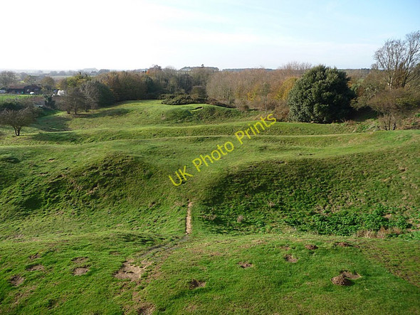 Photo 6"x4" Orford Castle, earthworks Orford\/TM4249 c2009