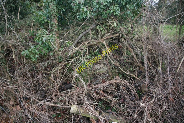 Photo 6"x4" Road blocks on the bend Sulham c2010