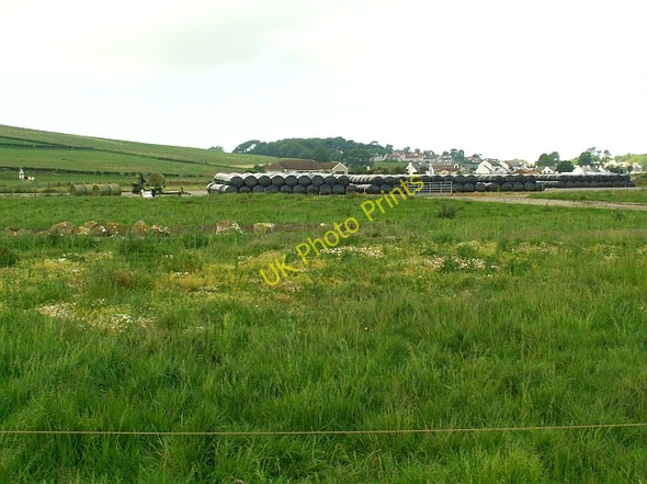 Photo 6"x4" Wrapping silage bales near Kirkcolm Kirkcolm c2008