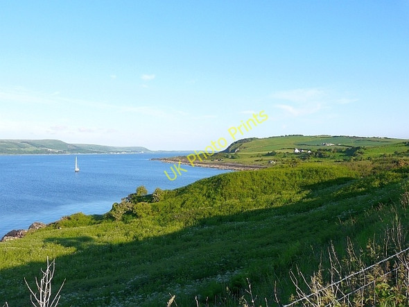 Photo 6"x4" Looking down to Lady Bay from the coastal path Kirkcolm c2008