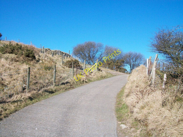 Photo 6"x4" Road climbing towards Llecheiddior-Uchaf Farm Bryncir c2010