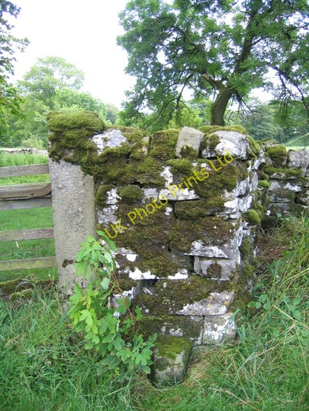 Photo 6"x4" Boundary stone on Green Gate Kirkby Malham c2007