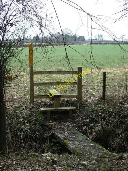 Photo 6"x4" Stile and exit north from Shawell Wood Shawell c2010