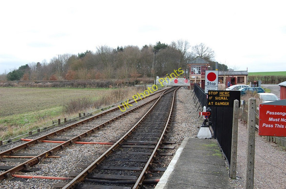 Photo 6"x4" Wittersham  road crossing and signal box Potman's Heath c2010