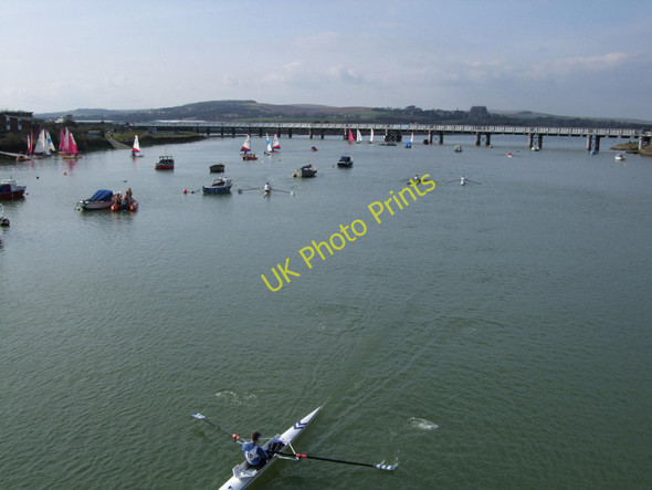 Photo 6"x4" River Adur from the Norfolk Bridge Shoreham-By-Sea c2010