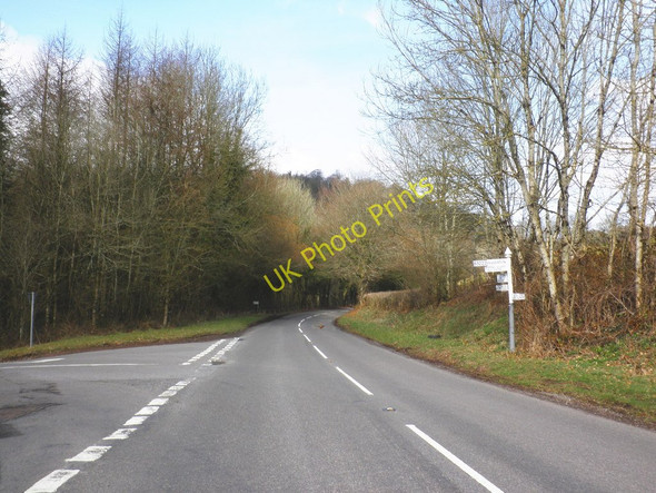 Photo 6"x4" Road junction, for Brushford Bury\/SS9427 c2010