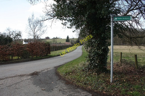 Photo 6"x4" Baughton Lane Hill Croome c2010