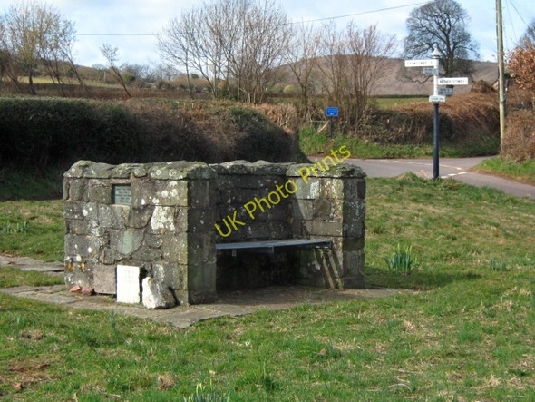 Photo 6"x4" The Jubilee seat at Bincombe Cross Over Stowey c2010