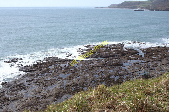 Photo 6"x4" Rocky Foreshore East of Lannacombe Beach East Prawle c2010