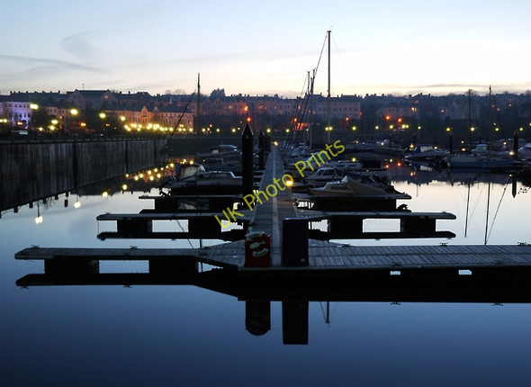 Photo 6"x4" Bangor Marina at dusk Bangor\/J5081 c2010