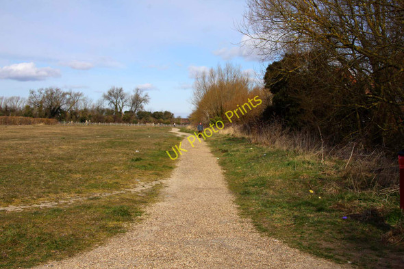 Photo 6"x4" Footpath besides Letcombe Brook Wantage c2010
