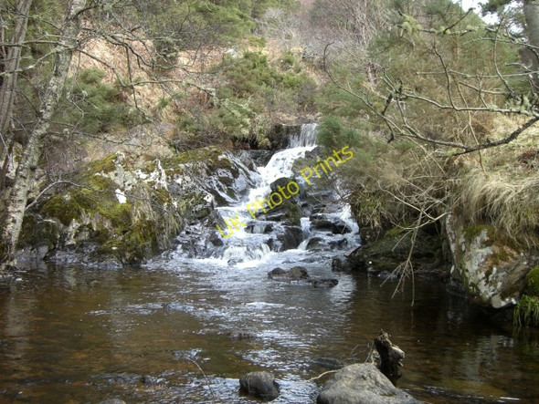 Photo 6"x4" Waterfall on Allt an t-Seanna-bhaile Gordonbush c2010