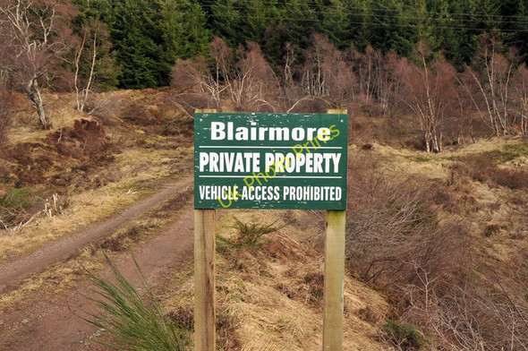 Photo 6"x4" Blairmore Estate sign Ardendrain c2010