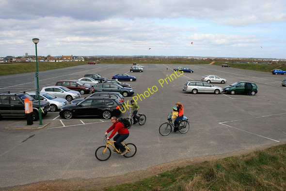 Photo 6"x4" Solent Beach Carpark Christchurch\/SZ1592 c2010