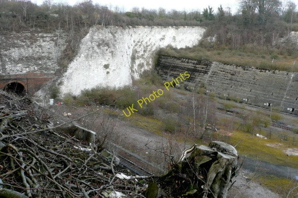 Photo 6"x4" Above Micheldever tunnel West Stratton c2010