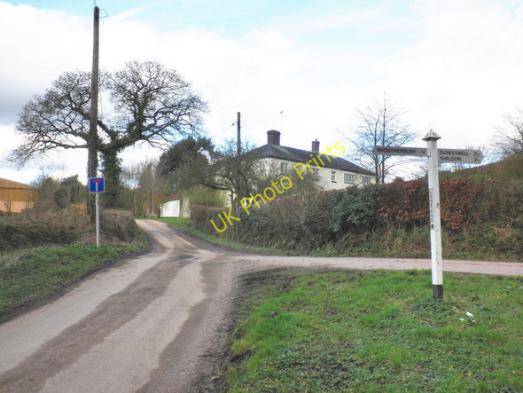 Photo 6"x4" Lane End Cross, near Broadhembury Broadhembury c2010