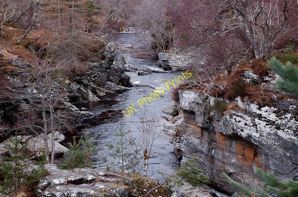 Photo 6"x4" Downstream from Tromie Bridge Drumguish\/NN7999 c2010