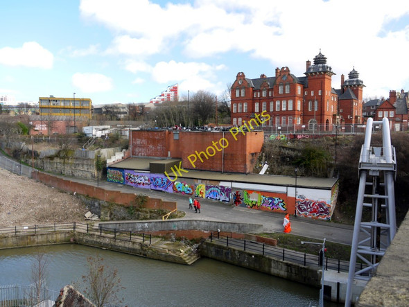 Photo 6"x4" Ouseburn from Walker Road Bridge Newcastle upon Tyne c2010