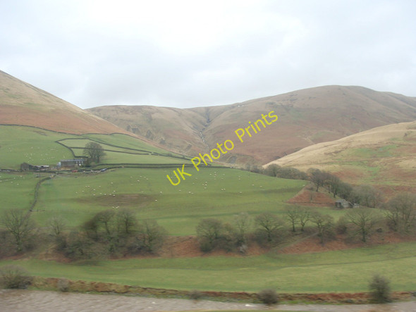 Photo 6"x4" Fields at Low Carlingill, with the Howgill Fells in the background Lowgill\/SD6297 c2010