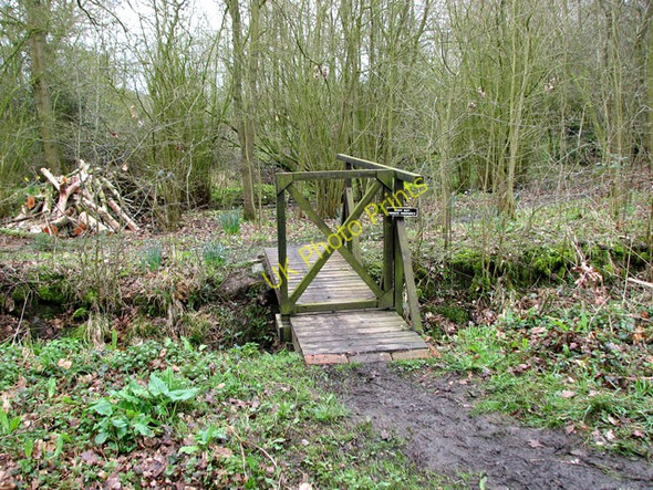 Photo 6"x4" Footbridge over a ditch west of Mill Road Thorpe Abbotts c2010