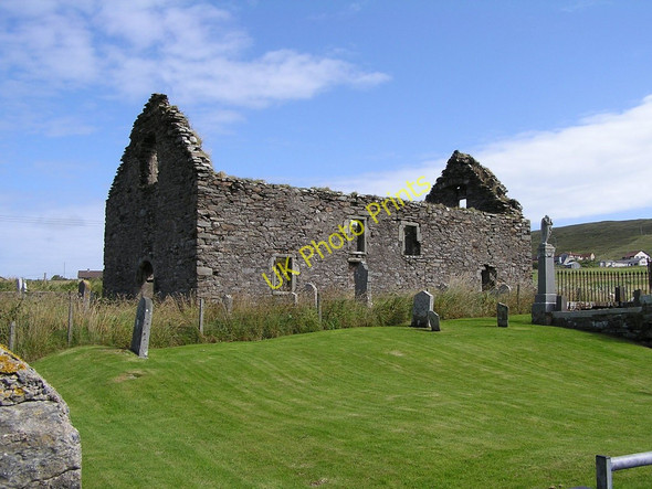Photo 6"x4" St Olaf's Church, Olnafirth, Voe Hillside\/HU4063 c2007