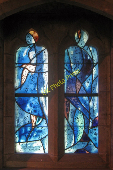 Photo 6"x4" All Saints', North Window by Chagall Tudeley c2010