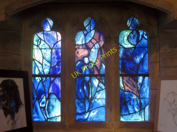 Photo 6"x4" All Saints', North Window by Chagall Tudeley c2010