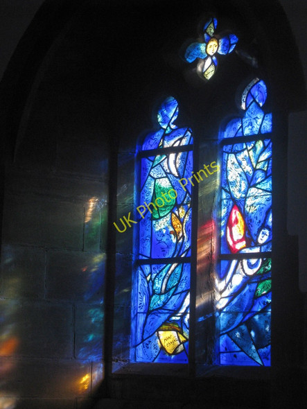 Photo 6"x4" All Saints', South Window by Chagall Tudeley c2010