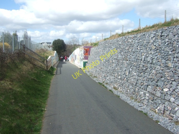Photo 6"x4" Lympstone end of Lympstone-Exmouth cycle track Exmouth c2010