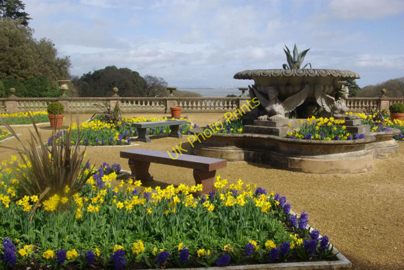 Photo 6"x4" Osborne House garden Cowes c2010