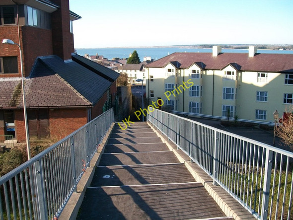 Photo 6"x4" The northern footbridge over the Caernarfon inner bypass Caernarfon c2010