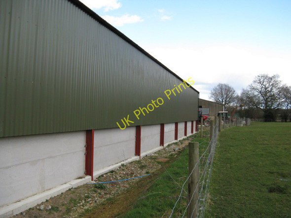 Photo 6"x4" New farm building at Whytings Farm Doomsday Green c2010