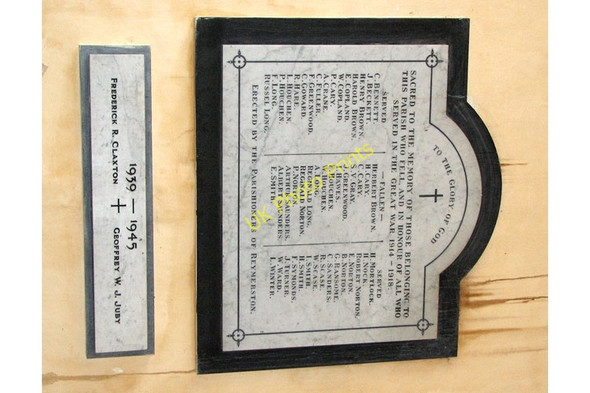 Photo 6"x4" The church of St Peter in Reymerston - war memorial North Green\/TG0206 c2010