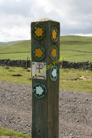 Photo 6"x4" Waymarker near Torleehouse Kirknewton\/NT9130 c2009
