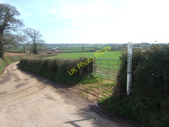 Photo 6"x4" Bagmores Cross and Higher Bagmores Farm Ebford c2010