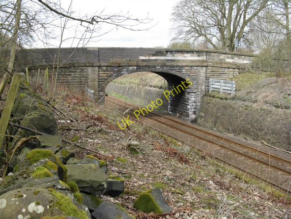 Photo 6"x4" Bridge over the railway at Philpstoun Mill Old Philpstoun c2010